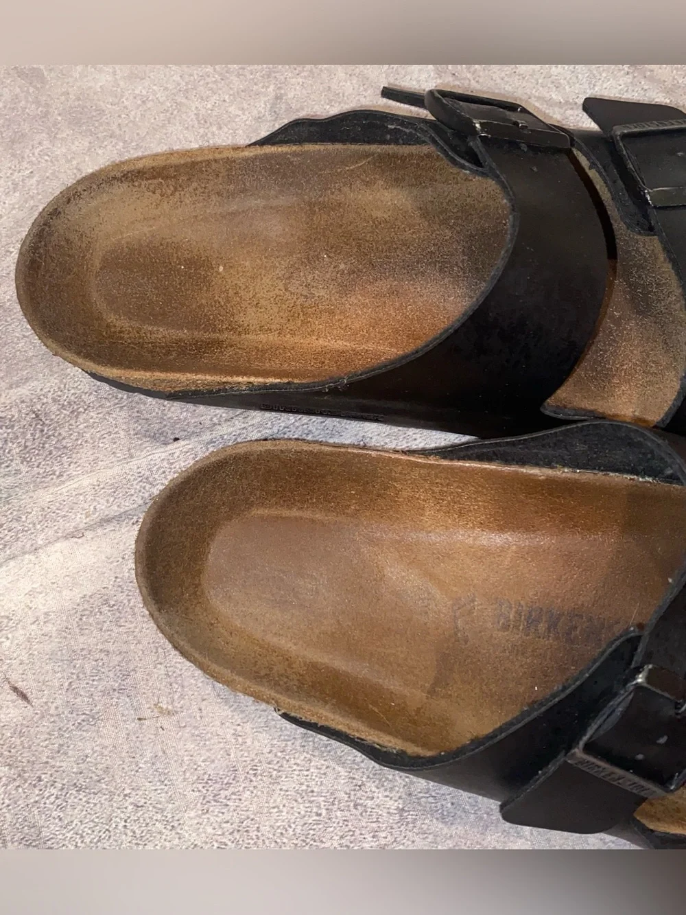 Birkenstock Arizona Strappy Sandals Vegan Leather Birko 42 Beach Comfort Soft